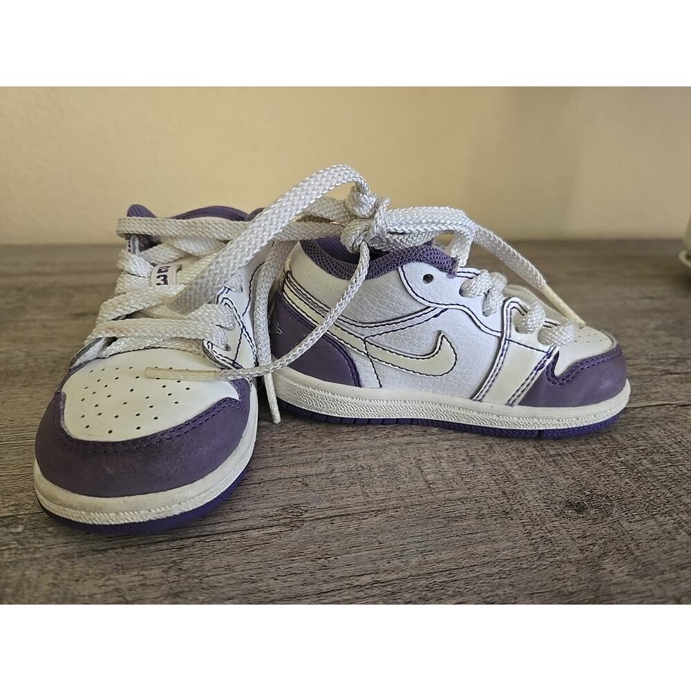 Nike Pink Unisex Baby & Toddler Athletic Sneakers Jordan 1 Phat Low Lace Up